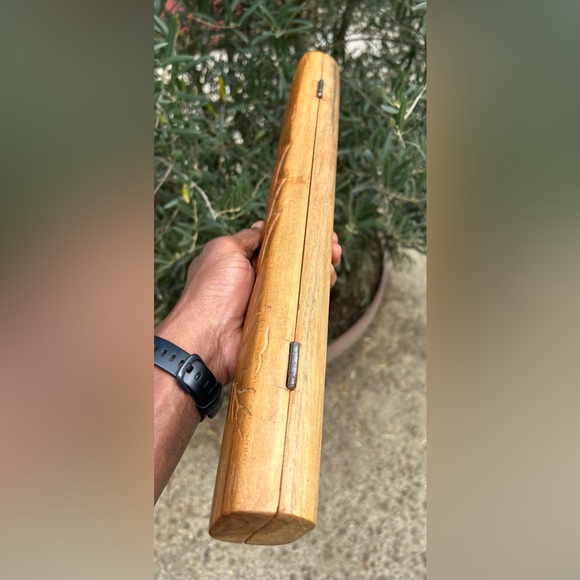 VTG Hand Carved Oware Board Game π§π― Sz 16βx1 3/4β - Picture 5 of 6